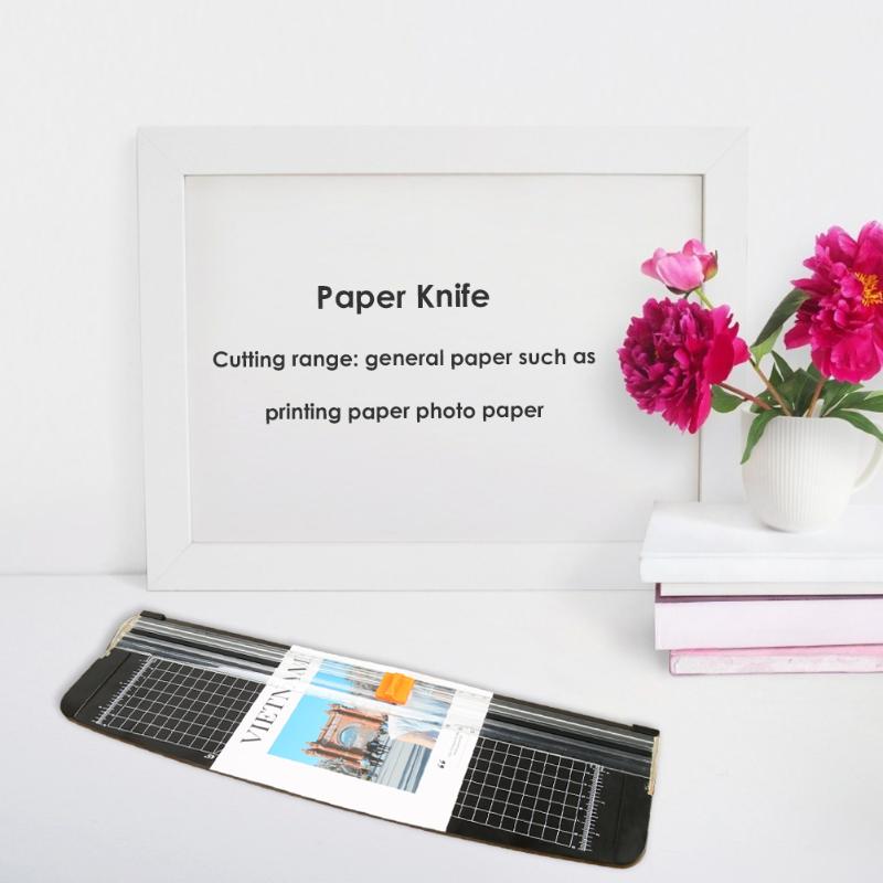 Cortador de papel A3, recortadoras de fotos de , cuchillas de corte de tarjeta Base de plástico, utensilios para manualidades para el hogar, 36,5x13cm