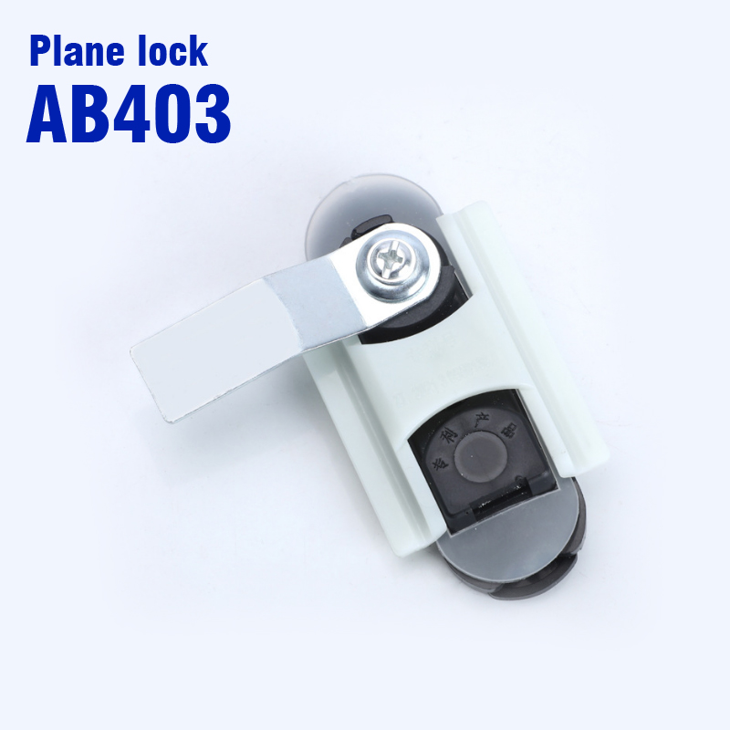 Cerradura plana de plástico AB403, interruptor de bloqueo de puerta de gabinete, distribución de energía, equipo industrial,