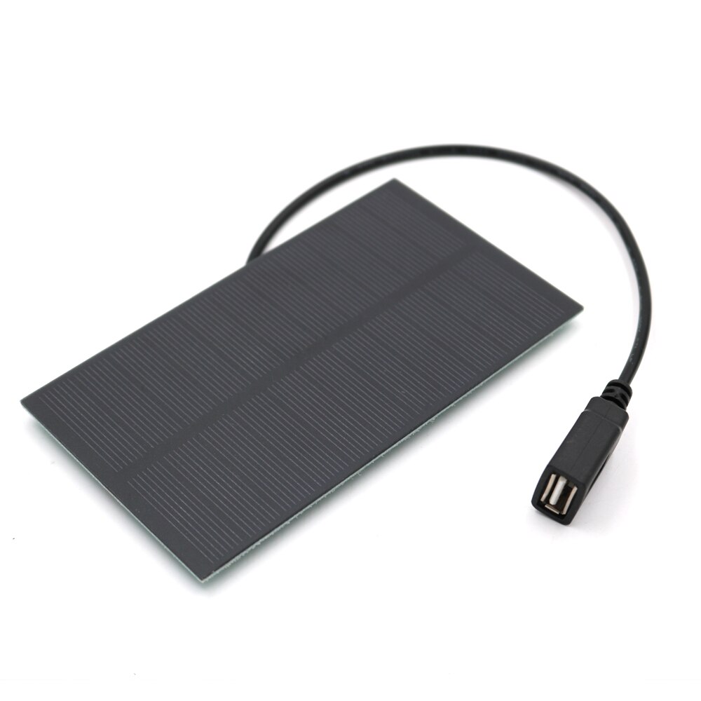 5V 300mA Output USB Solar Battery Charger USB Female port 5.5V 1.65W Charge Regulators Solar Panel 3.7V 18650