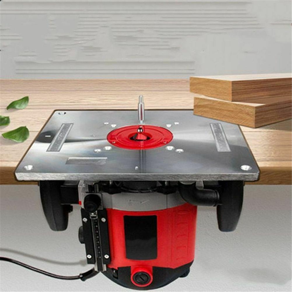 Aluminium Router Table Insert Plate Table For Woodworking Benches Router Plate Wood Tools Milling Trimming Machine Plate Tool