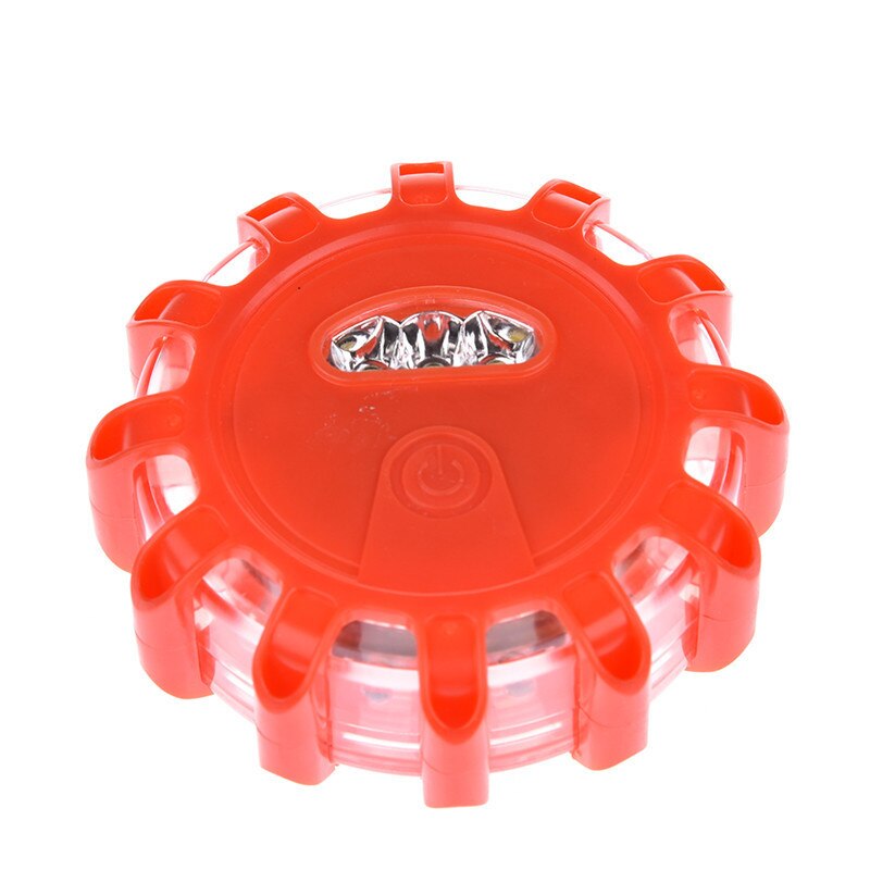 Luz estroboscópica de emergencia para coche, faro redondo de 15 LED, Super brillante, para techo de coche, policía, seguridad en carretera