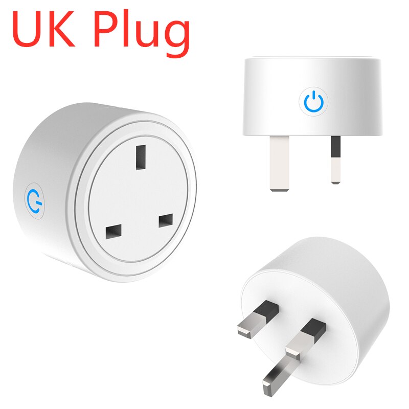 Mini Smart Socket WiFi Draadloze Socket US UK EU ZA Plug Smart Home Voice Afstandsbediening Timer Werk met Alexa google Home IFTTT: UK Plug 02