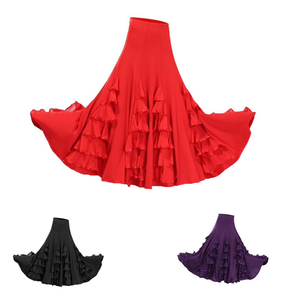 Modern Waltz Tango Ballroom Dance Costume For Women Flamenco Dress Show Dance