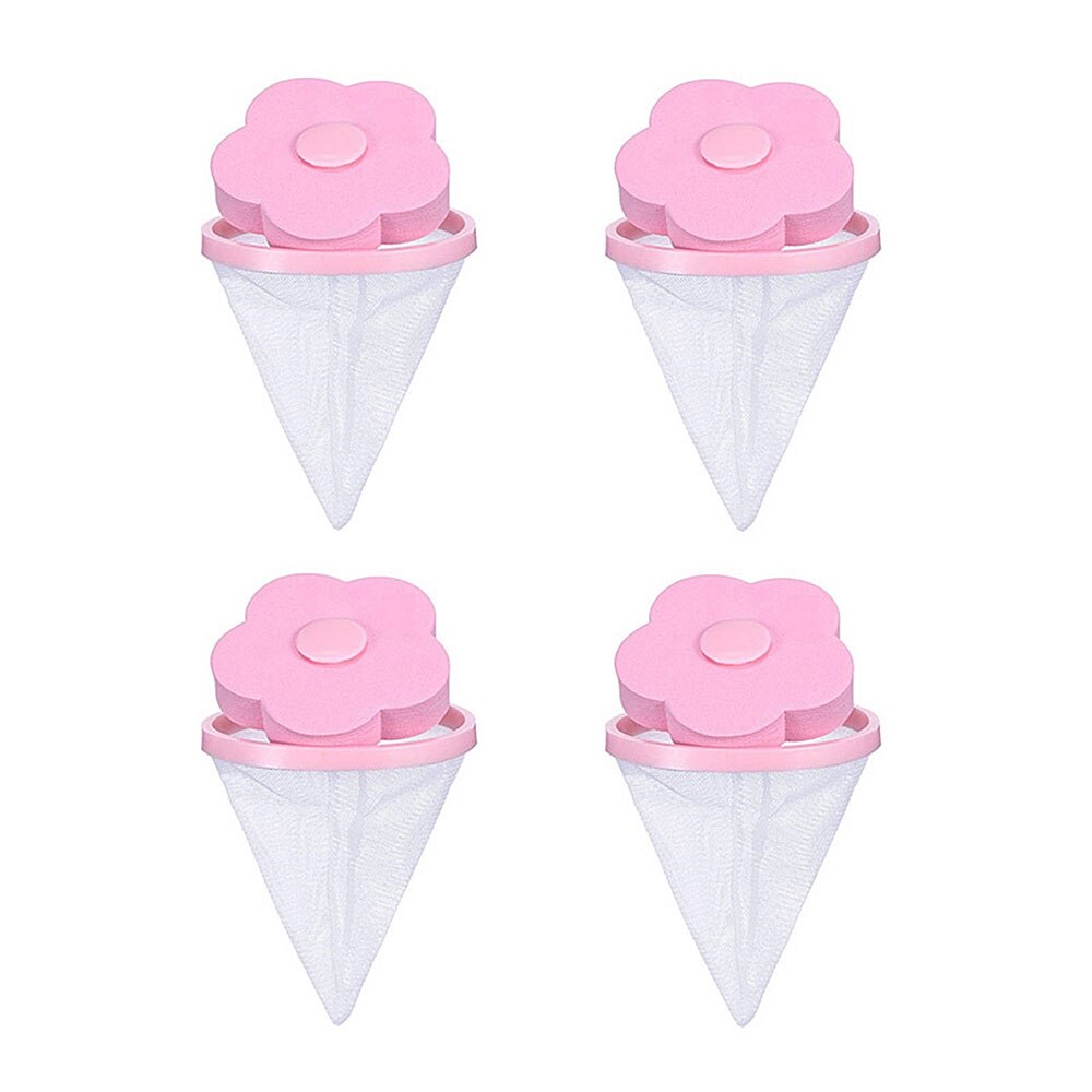 Bolas de lavandería para recolector de pelusas, accesorios para lavadora, quita pelusas de mascotas, quita pelos, quita pelusas para ropadetergente lavadorafunda lavadorarecogedor de pelusa lavadoraatrapa pelos lavador: 4PCS pink