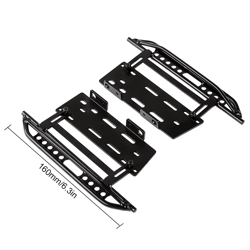 INJORA Rock Sliders Metal Pedal Upgrade Part dla 1:10 RC Crawler Car Axial SCX10 SCX10 II 90046