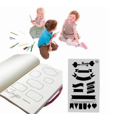 12/20 piezas Juego de álbum de recortes planificador Plantilla de dibujo de bricolaje planificador diario agenda Scrapbook Journal Stencil Set