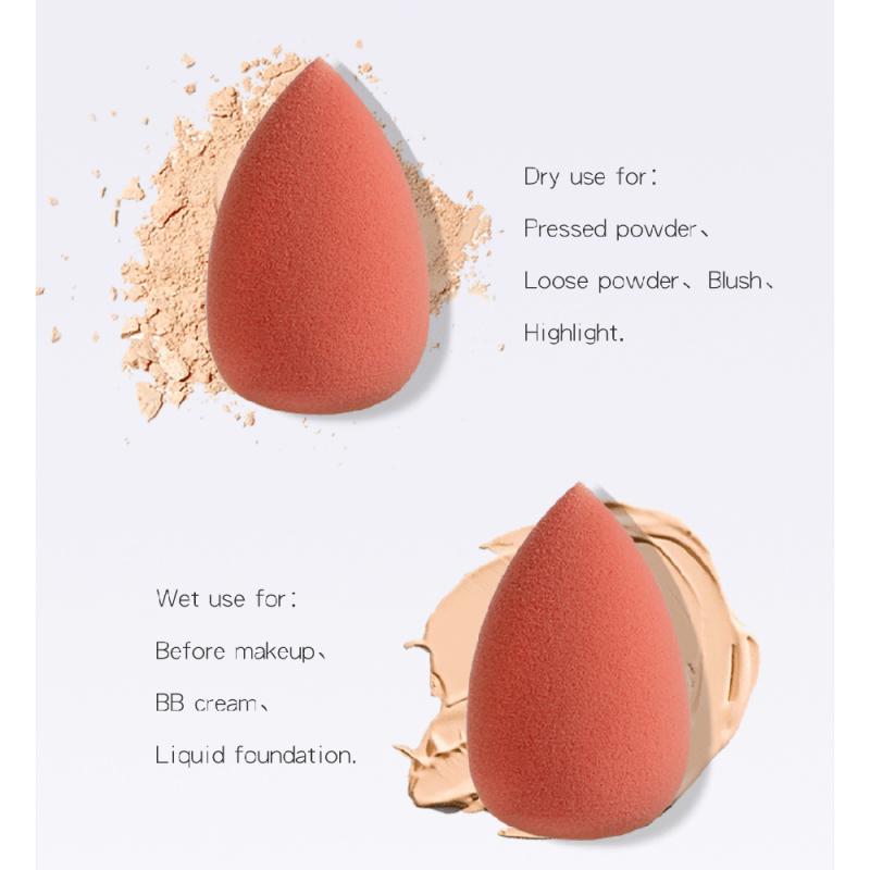 10 pièces Mini éponge maquillage bouffée utilisation humide et sèche Non-latex en forme de larme Isolation crème fondation beauté oeuf maquillage outils