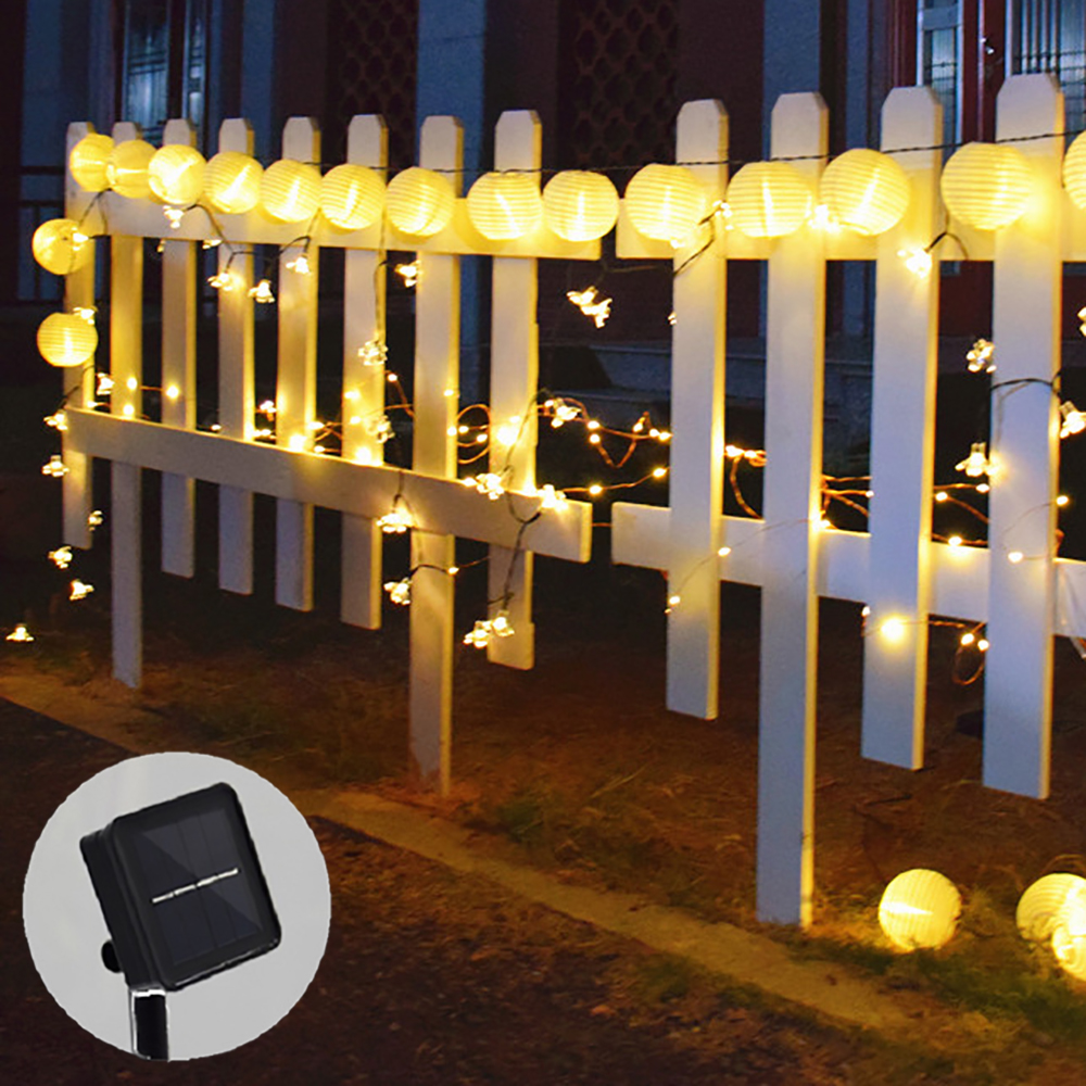 Solar Lichtslingers Lantaarn Bal 20/30LED Solar Lamp Christmas Fairy Lights Voor Party Outdoor Tuin Decoratie