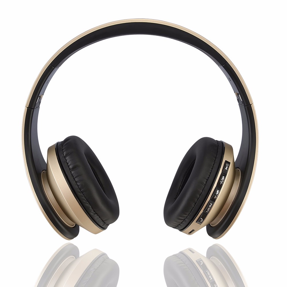 Draadloze Bluetooth Headset Hoofdtelefoon Ondersteuning TF Muziek FM voor Mobiele Telefoon