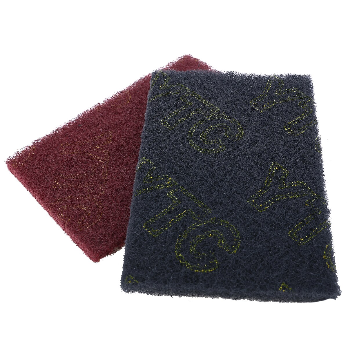 20Pcs Grey/Red Abrasive Finishing Fine Scouring Hand Pads Sanding Grinding Hand Pad For Industry Kitchen Cleaning Tool