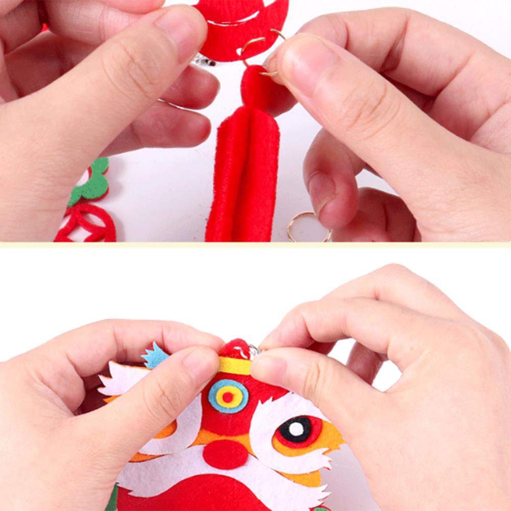 Chinese Style Non-woven Kids Handmade Crafts Chinese DIY Chinese Year Decoration Pendant Kit Home Decor Office Decor