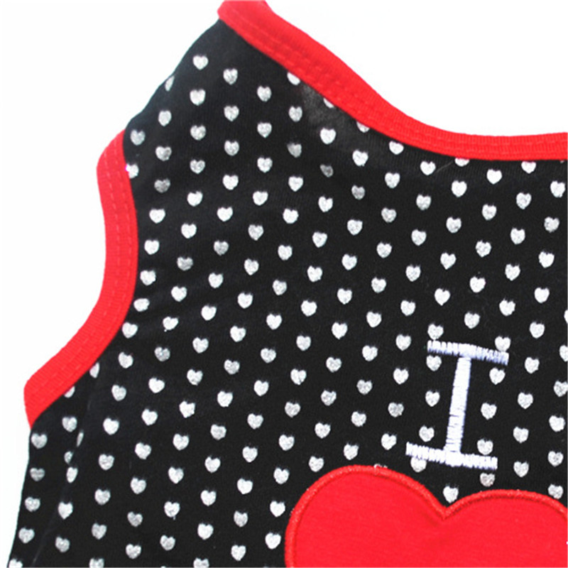 Suave algodón puntos I Love Daddy Dog ropa de verano camiseta para cachorros pequeños perros chaleco para chihuahua ropa para gato mascota para Teddy