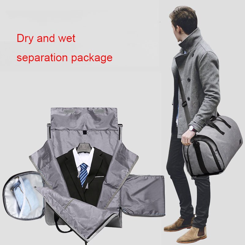 Brand Multifunction Large Capacity Men Travel Bag Waterproof Duffle Bag for Trip Suit Storage Hand Luggage Bags with Shoe Pouch