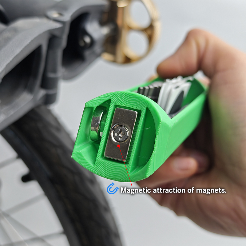 Bicycle Hidden Repair Tools Outfit For Brompton Magnet Frame Inner Storage Bag And Wrench Bicycle Mounting Repair Box