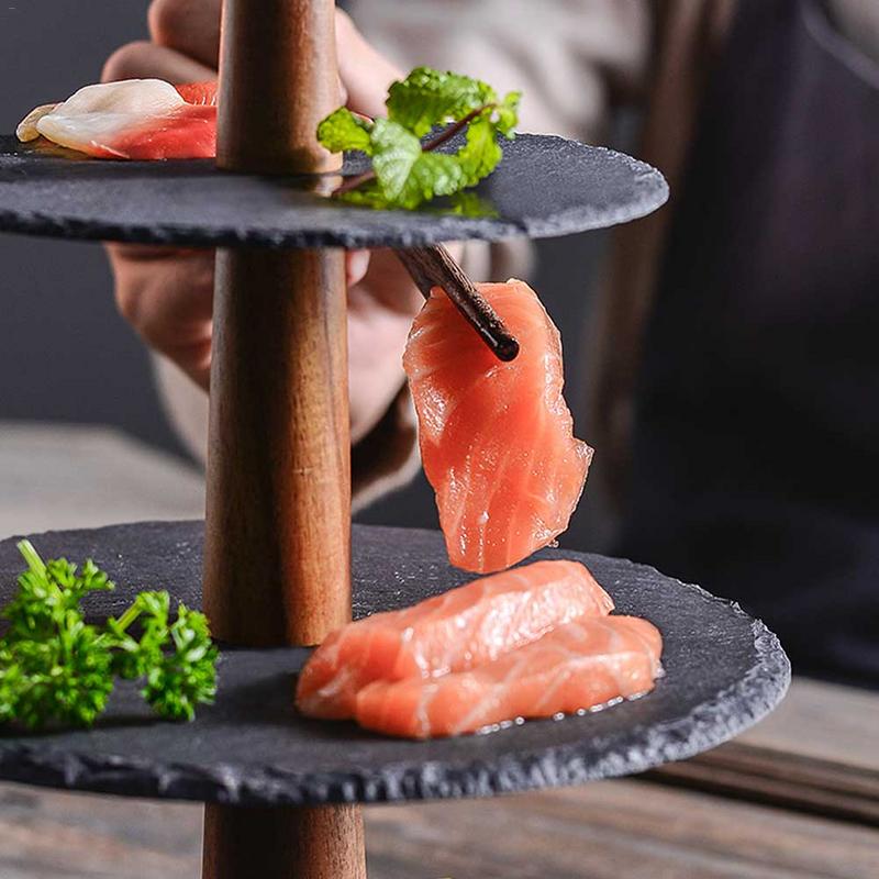 3 Tier Cake Tray Anti-slip Cupcake Sushi Dessert Display Stand Serving Platter Rack