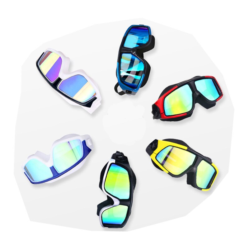 Duże oprawki profesjonalne pływanie wodoodporne miękkie okulary silikonowe okulary pływackie anty-mgła UV mężczyźni kobiety gogle dla kobiet mężczyzn