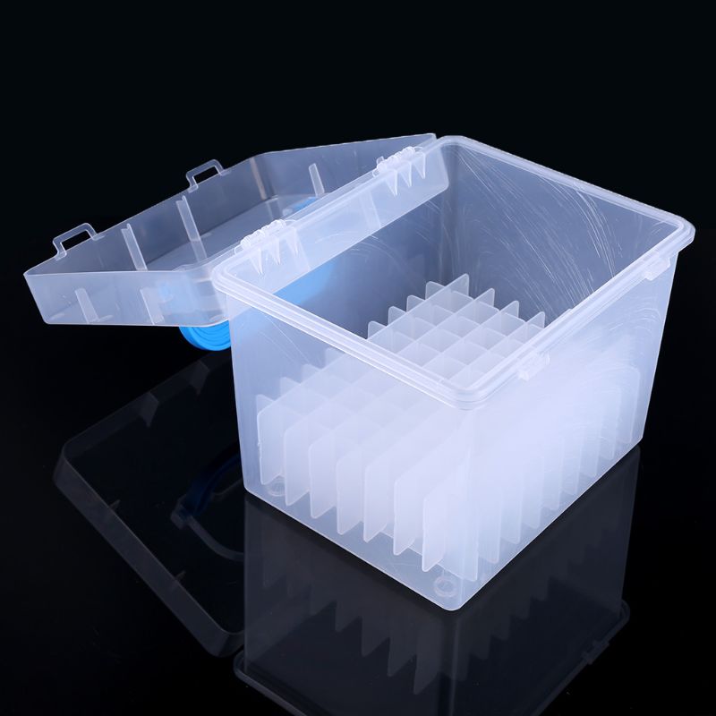 80 Slot Plastic Carrying Marker Case Holder Storage Organizer Box for Paint Sketch Markers-Fits for Markers Pen from 15mm to