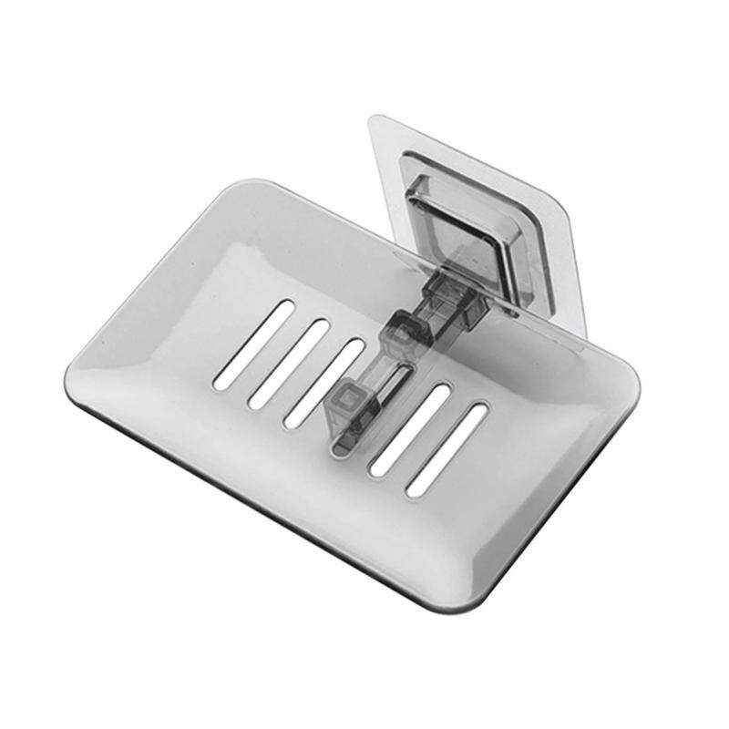 Caja de jabones de baño de material PP, estante de Leachate para drenaje de jabón, caja de soporte de baño, montado en pared estante de almacenamiento, accesorios de