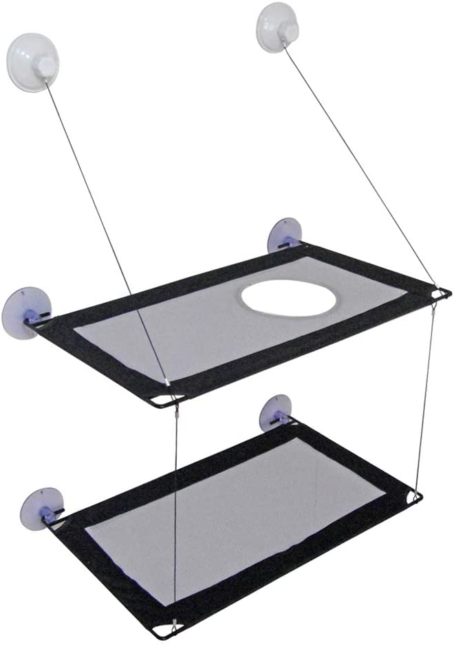 Chat hamac lit fenêtre pour animaux de compagnie perche siège monté étagère lit suspendu avec ventouses chats Kitty canapé se prélasser lit chats fenêtre balançoire