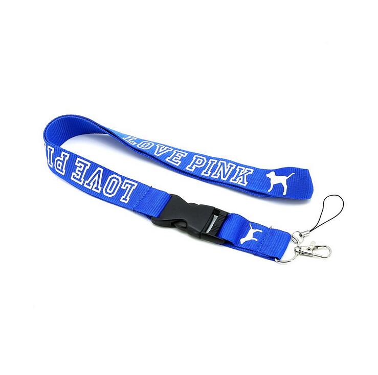 Telefoon Lanyard Bandjes Sport Multicolor Voor Sleutels Chain Id Kaarten Houder Afneembare Gesp 2.5Cm Roze Hart Lanyards