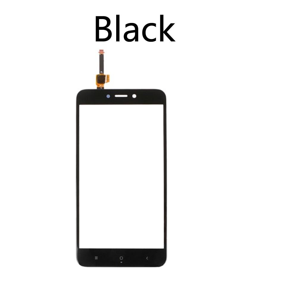 4x para xiaomi redmi 4x redmi4x painel da tela de toque sensor lcd display 5.0 "digitador vidro peças reposição: Black-No tool