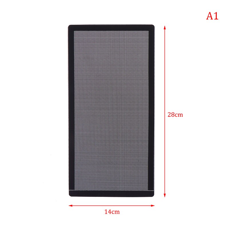 PC Case Cooling Fan Magnetic Dust Filter Mesh Net Cover Computer Guard: A1