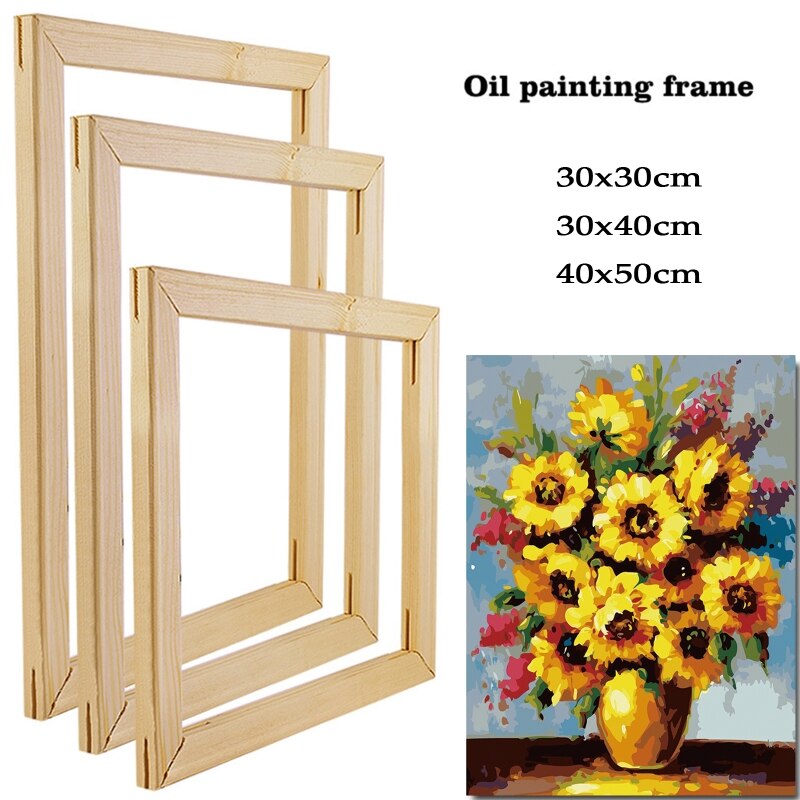 Kit de cadre Tenon en bois massif, pour toile, peinture à l&#39;huile, impression murale, accessoires d&#39;étirement, affiche, peintures diamant, maison