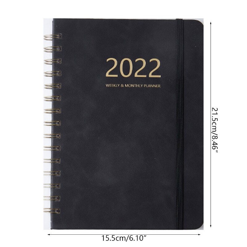 69HF 2022 Weekly Planner Notebook Journals Agenda Organizer Plan Note Book Schedule Notepad Stationery School Supplies