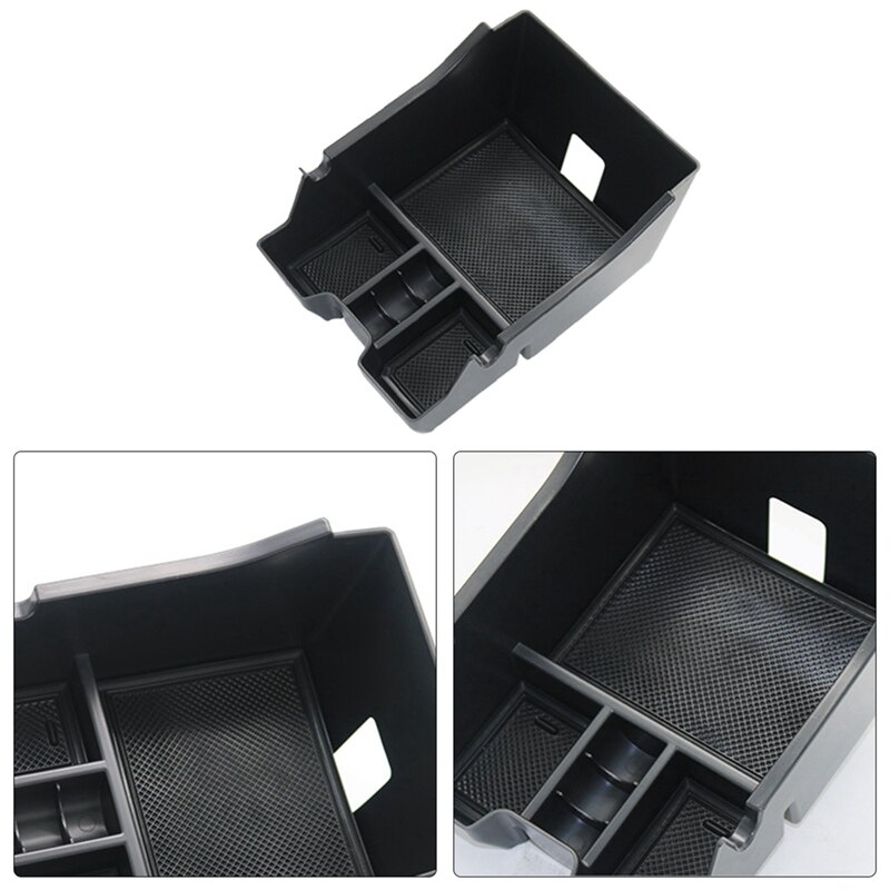 Zwarte Auto Armsteun Box Organizer Fit Voor Jeep Grand Commander