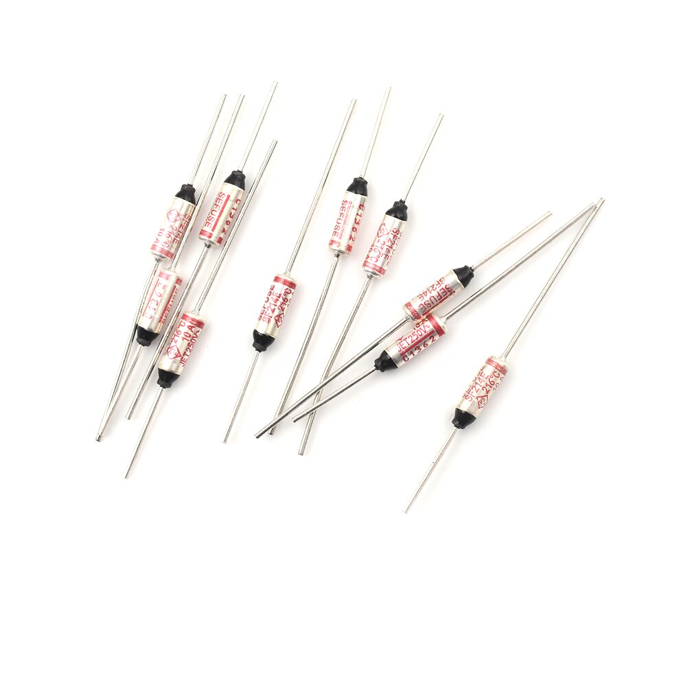 5/10Pcs SF214E SEFUSE Cutoffs for Thermal Fuse 216 C 216 Degree 10A 250V Celsius Circuit Cut Off Thermal Fuse Thermal Cutoffs: 10PCS