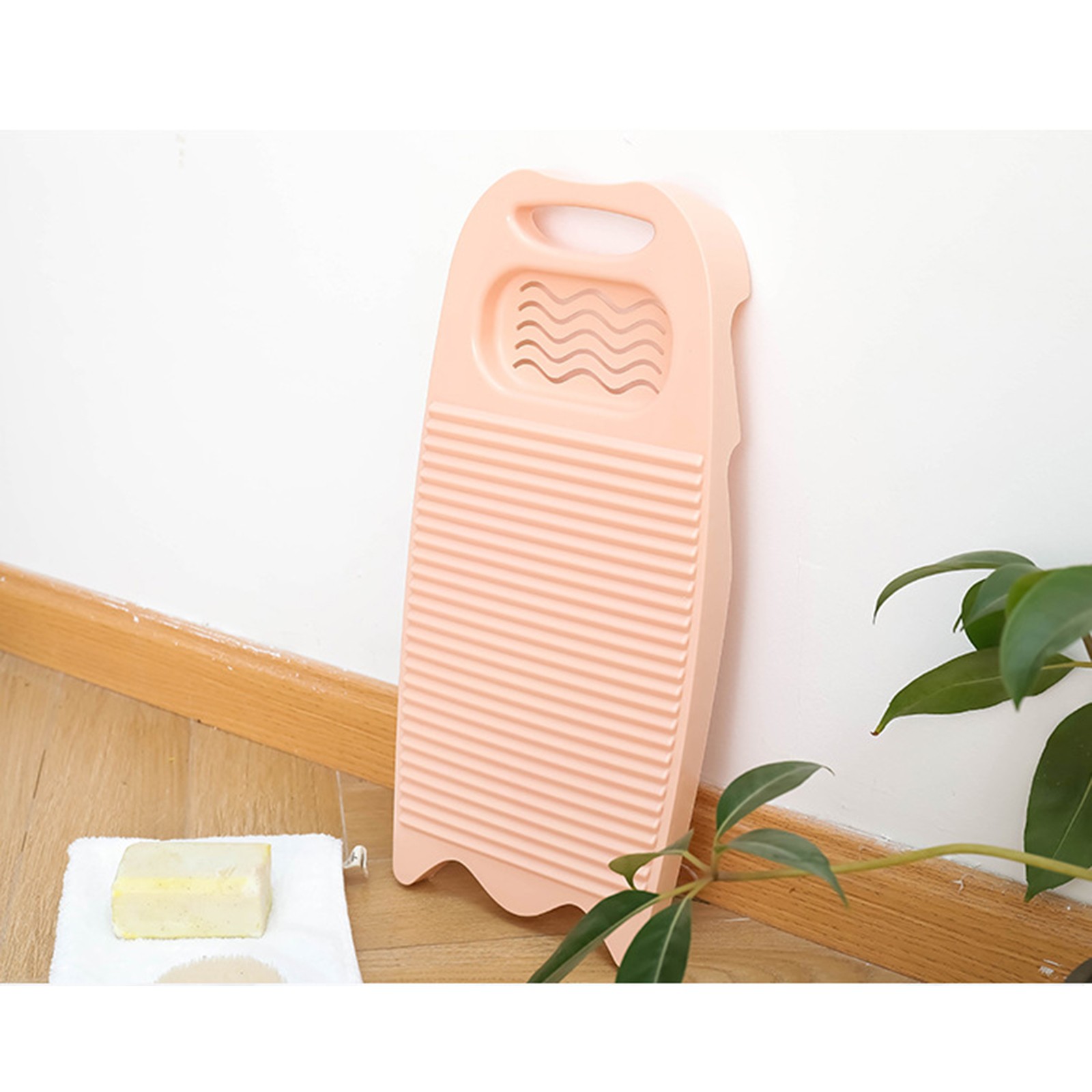 Wash Board Thickened Hand Wash Laundry Boards Dirty Clothes Washboard with Soap Holder for Underwear Lingerie Cleaning