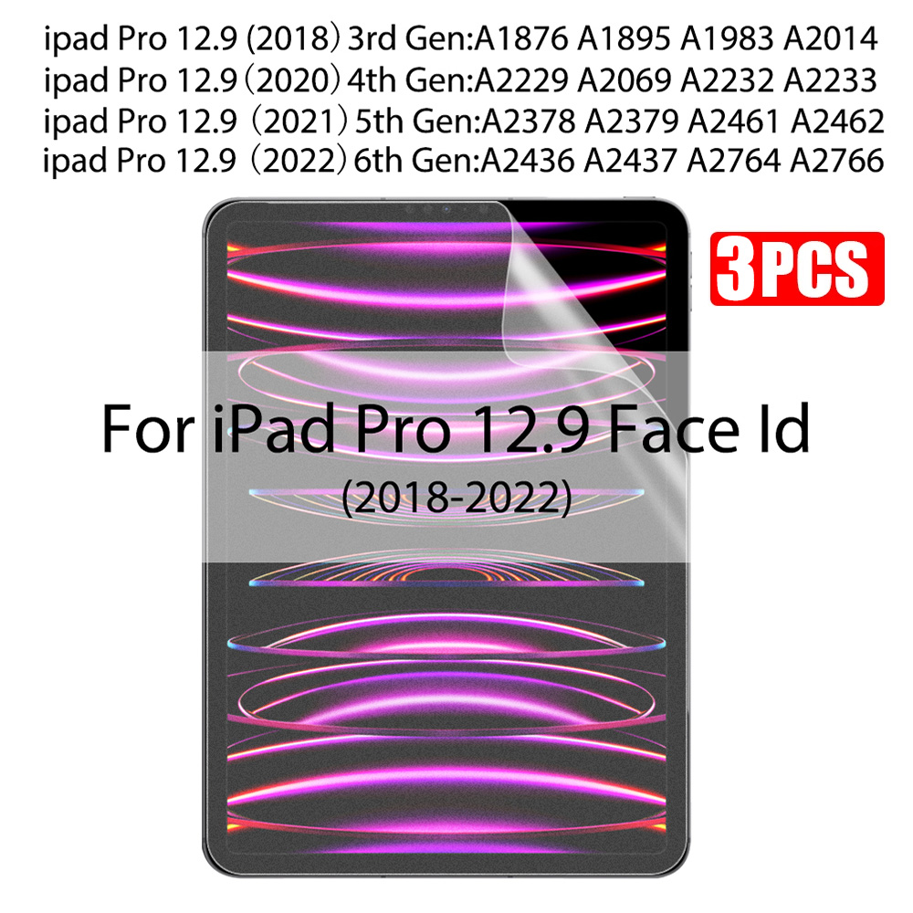 3Pcs Paper Feel Like Screen Protector For ipad Air 11 Pro 13 10th 9th Generation 8 7 6 Air 5 4 Pro 11 12.9 10.5 No Glass: PURPLE