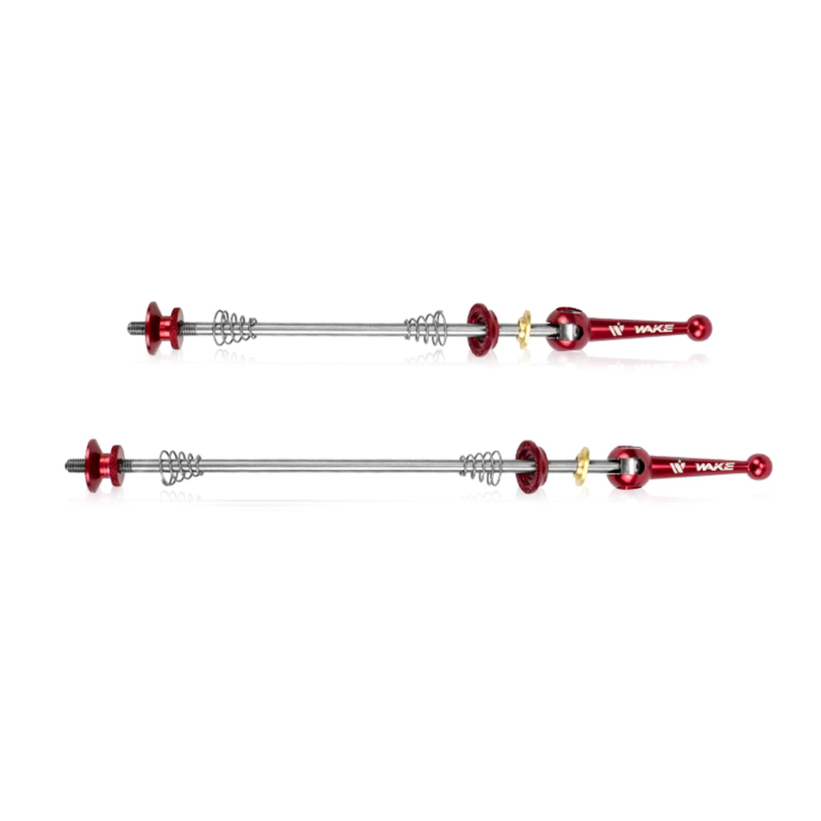 2 PCS Bike Quick Release Wheel Hub Shaft Front Rear Set Bicycle Quick Release Skewer Axle: Red HQ-02