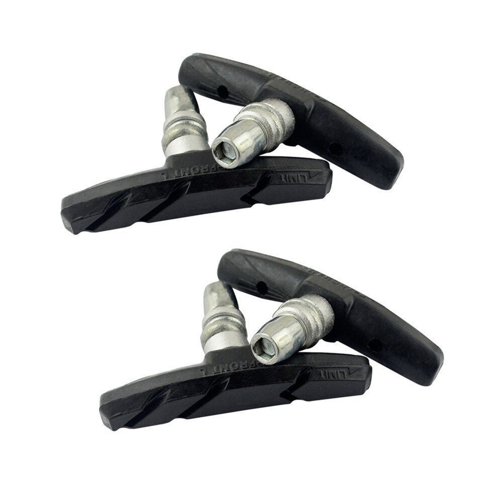 2pc Durable Bicycle Brake Pads Cycling Bike V Brake Holder Pads Shoes Blocks Rubber Friction Rim Brake Mtb Road Bike Brake Pads