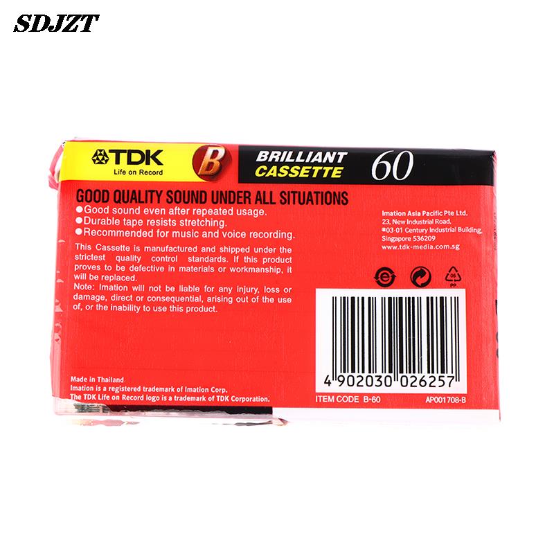 Wysokiej jakości standardowy magnetofon kasetowy, pusty, 60- minutowy magnetofon do nagrywania muzyki mówionej