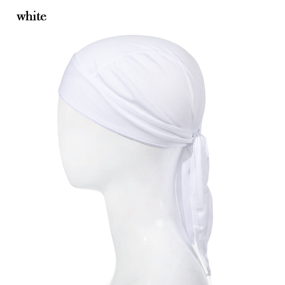 Bandana unisexe pour cyclisme en plein air, 1 pièce, casquette de Pirate respirante à séchage rapide, doublure de casque, refroidissement de vélo, couvre-chef de Sport: white