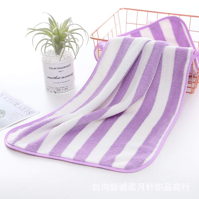 Serviettes de bain Super douces 35x75cm, ensembles de serviettes absorbantes et à séchage rapide, résistantes à la décoloration sans perte de cheveux: purple
