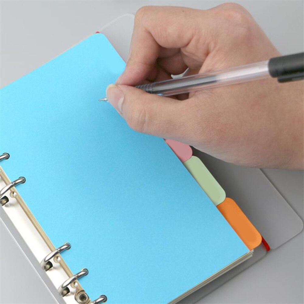 1 Pcs Tab Divider Kleurrijke A5 Ingedeeld Papier Praktische Tab Verdelers Lables Pagina Document Organiser