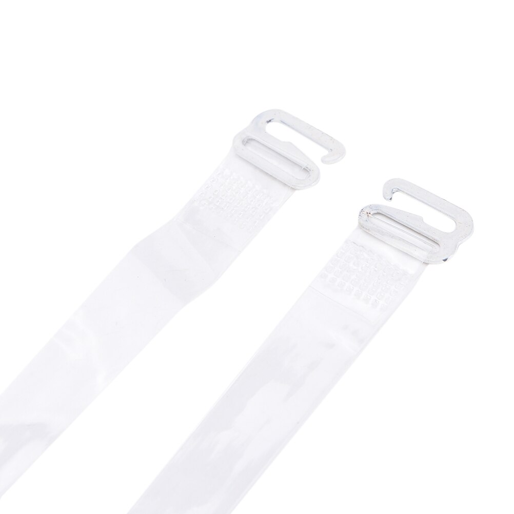 6 par/sæt justerbare klare tpu bh-stropper gennemsigtige usynlige aftagelige