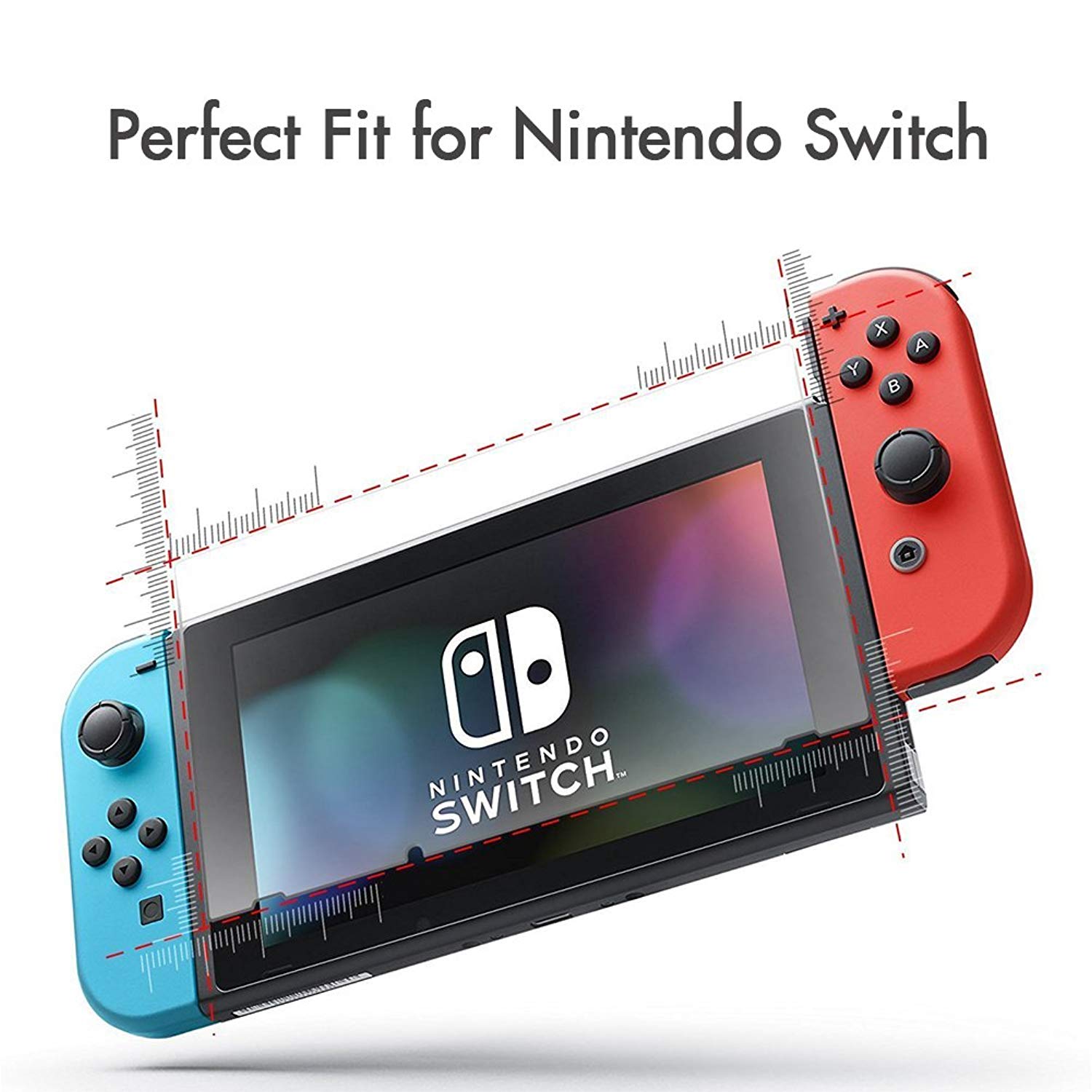 Gehard Glas Screen Protector voor Nintendo Schakelaar, Anti-Kras HD Clear Plexiglas Scherm Beschermende voor Nintendo Switch Ga