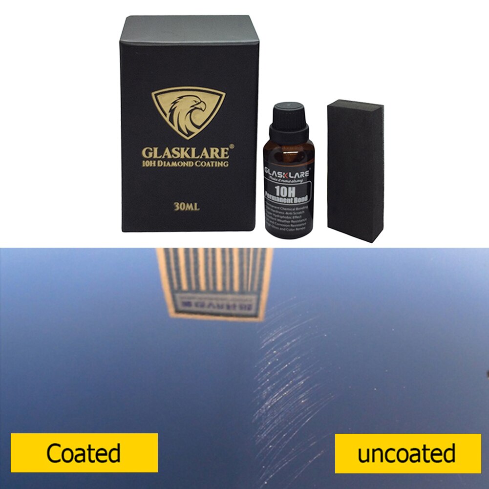 30ml 10h flydende keramisk vandtæt middel spray nano bil coating maling hydrofob coating miljø sæt