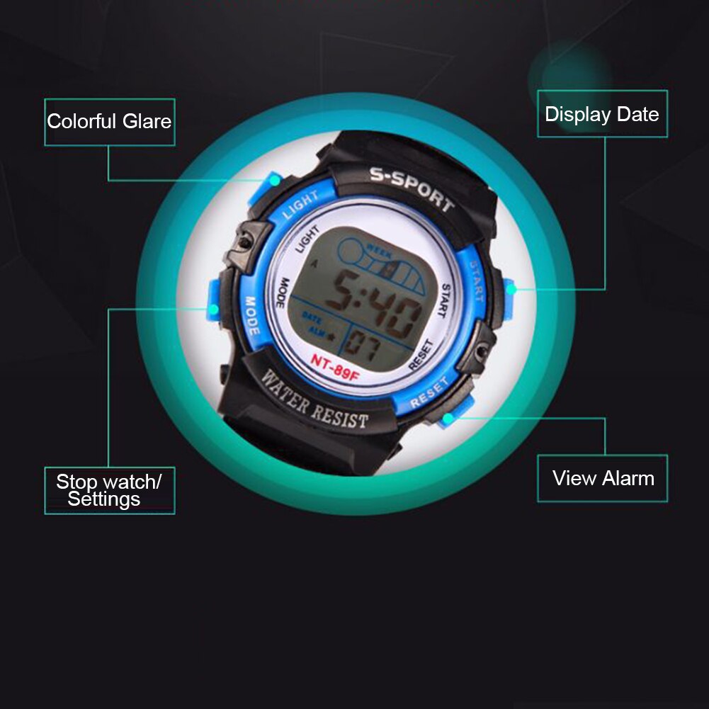 Children Wrist Watch For Boys Sport Digital Eelegant Baby Girls Watches LED Silicone Waterproof Kids Clock relogio infantil