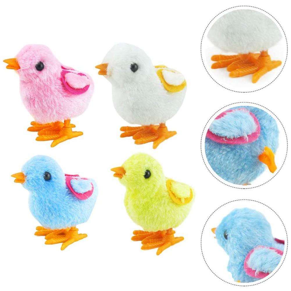 Jouet mécanique avec souris et poulet, 1 pièce, jouet à remonter, Animal de dessin animé, saut, marche, pour enfants et bébés, jouets amusants, couleur aléatoire