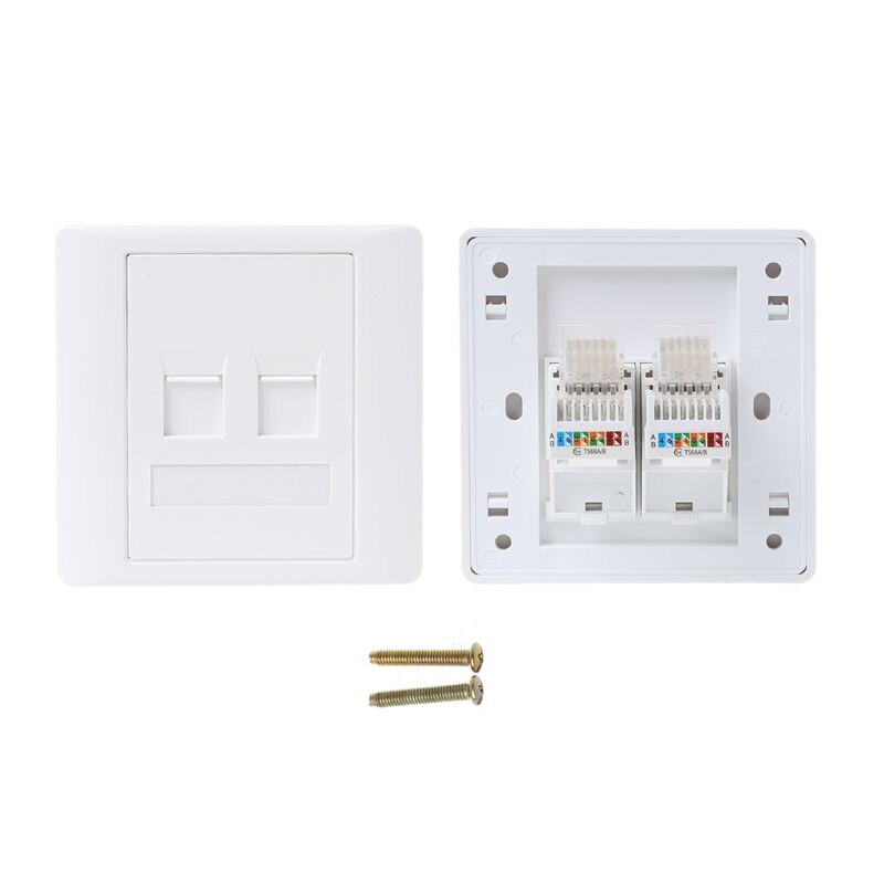 86 Type Computer Aansluitpaneel CAT5E Netwerk Module RJ45 Kabel Interface Outlet 1to 6 Poort