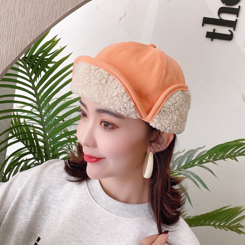 Cappello da cacciatore invernale da donna Ushanka bombardiere cappelli di pelliccia cappello da neve elastimo per tempo freddo unisex: C06