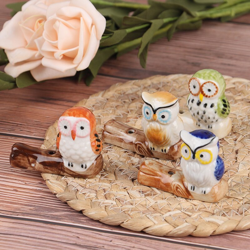 Ceramic Owl Incense Stick Rack Incense Burner Holder Chopstick Rest Table Decor