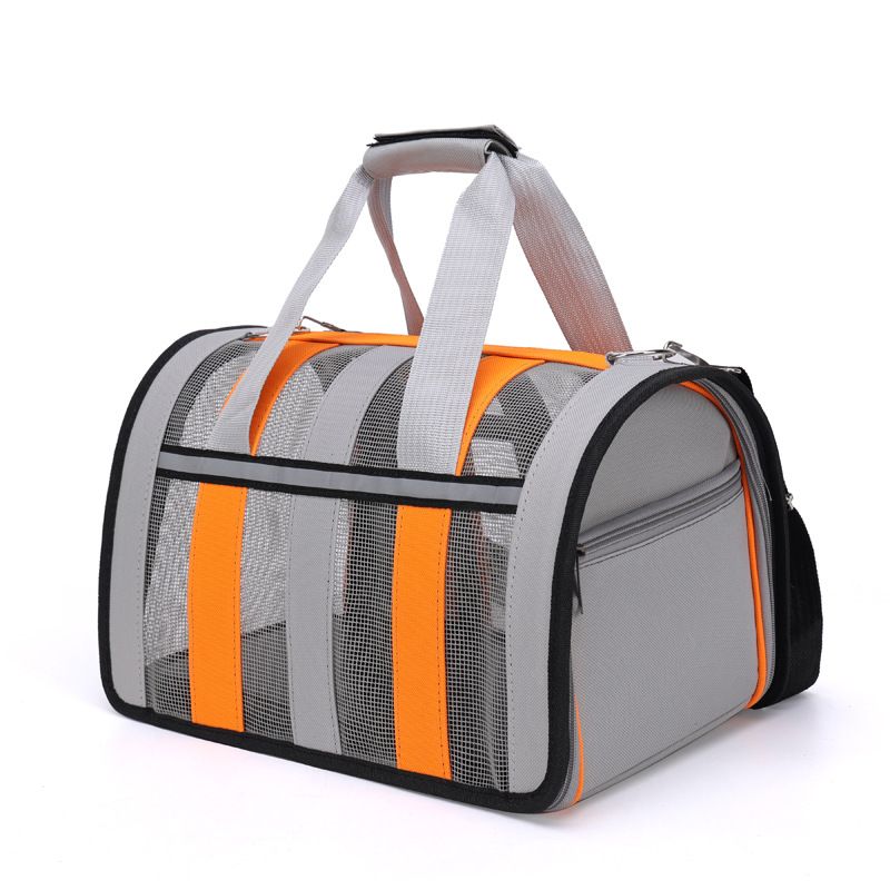 Pet Carrying Case Bag Comfortable Space Capsule Portable Cat Handbag Breathable Dog Out Bag Strap Carrier Travel: Gold / S