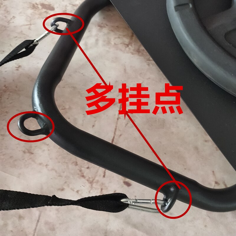 Fitness Weight Sled With Shoulder Harness Home Gym Drag Speed Power Run Training Workout Pull Sled Building Equipment