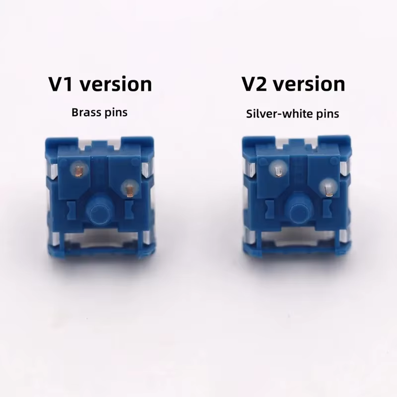 TTC Speed Silver V2 DIY teclado mecánico personalizado para jugadores interruptor lineal 45gf 3 pines RGB SMD interruptores de intercambio en prevención de contatos