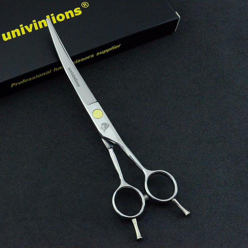 7&quot; japanese cut dog hair scissors kit pet grooming scissors curved dog cat hair clippers animal clippers dog grooming shears set